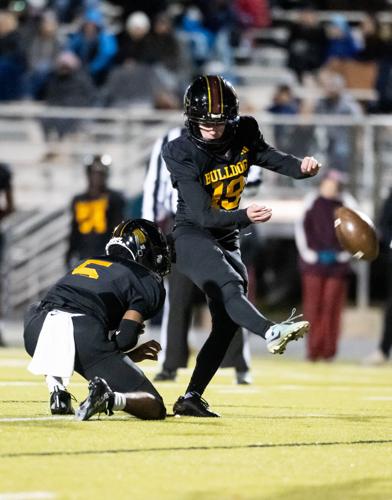 The Red Tornados ended the Bulldogs winning streak in the fourth round of the 2025 NCHSAA Football Championship playoff game 36 - 29.