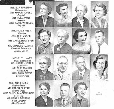 1955 faculty at Mount Pleasant High School