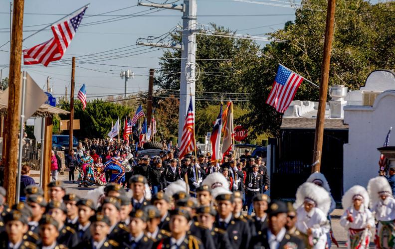 Veterans Day parade in San Elizario, Texas, Saturday, November 9, 2024.