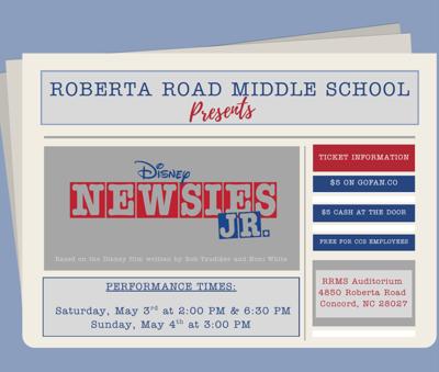 Cabarrus middle schoolers present Newsies Jr. this weekend
