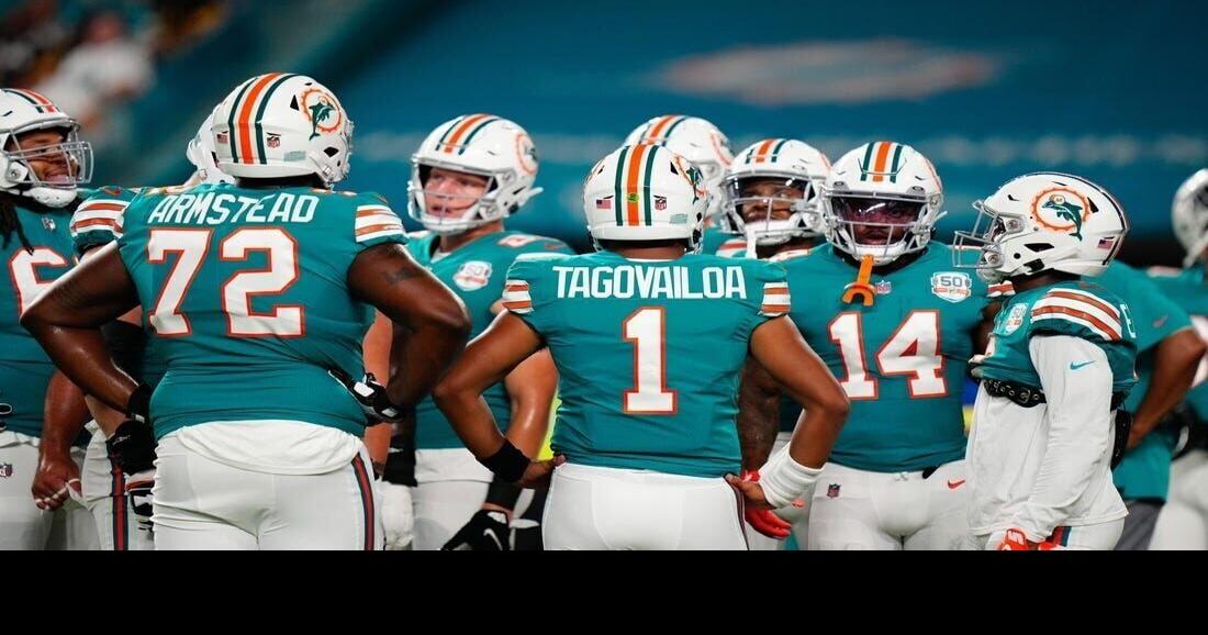 Miami Dolphins' throwback uniforms to honor team's first year