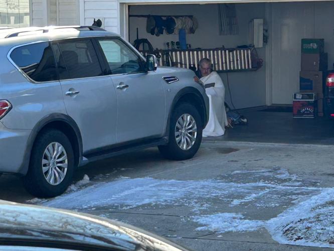 The man in the garage