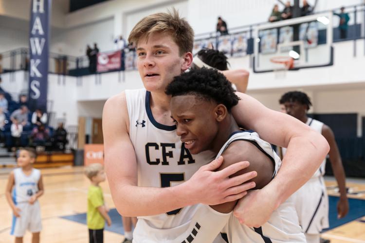 The Concord First Assembly Academy Eagles win the 2019-20 NCISAA Class 3A State Championship.