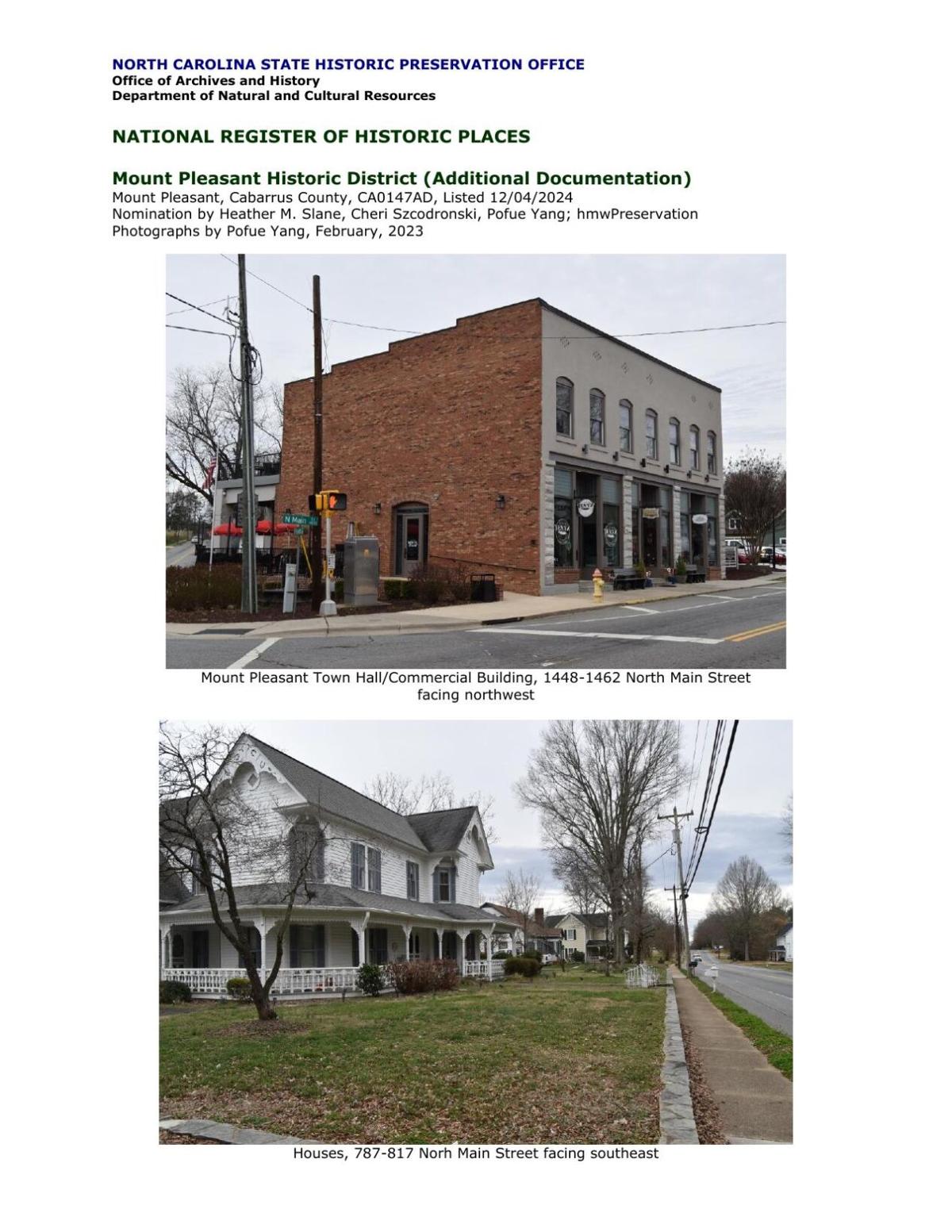 Historic Mount Pleasant District