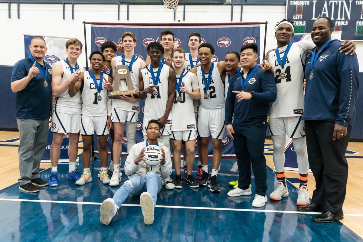 The Concord First Assembly Academy Eagles win the 2019-20 NCISAA Class 3A State Championship.