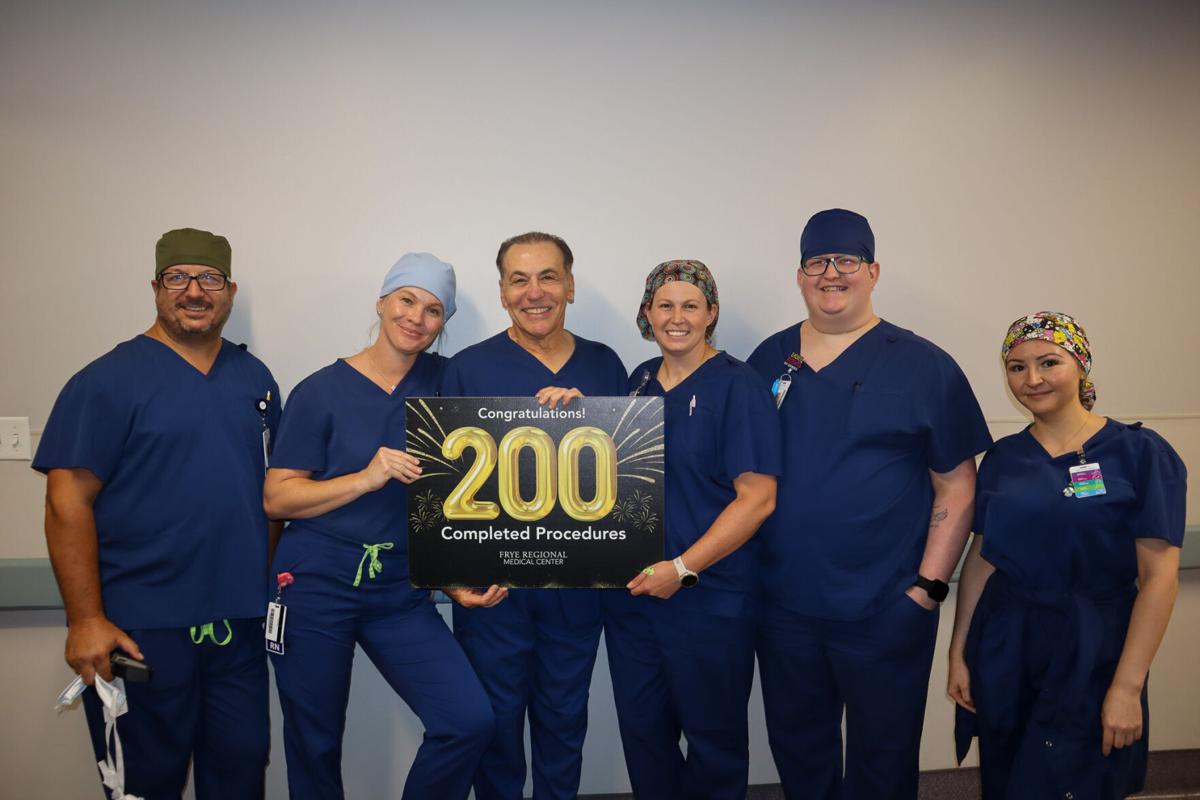 Frye Regional Celebrates Dr. Barry Kaplan’s 200th Robotic-Assisted Spine Surgery