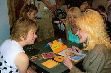 Dolly Parton impersonator gets to meet her idol
