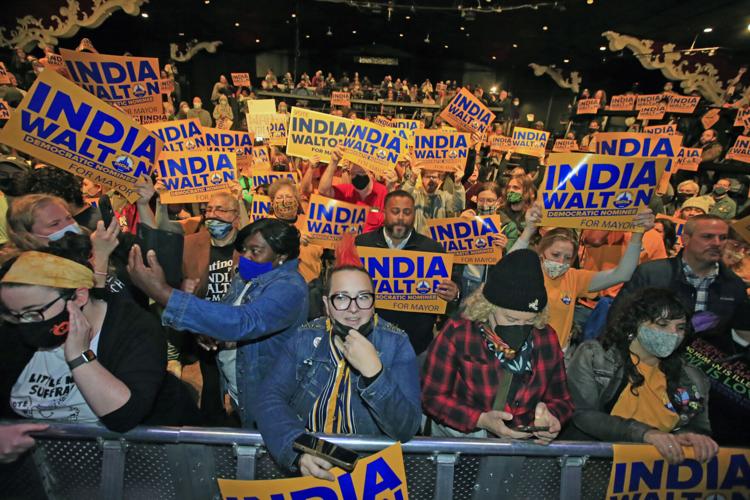Alexandria Ocasio-Cortez rallies for India Walton