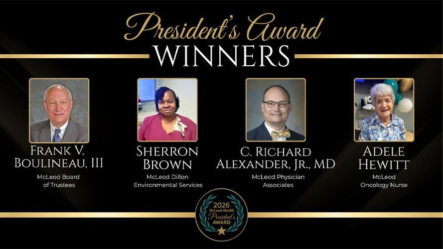 Congratulations to the Inaugural Recipients of the McLeod Health President’s Award