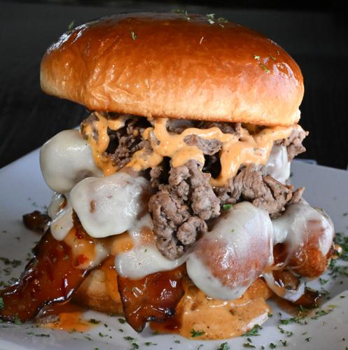 Vibez Bar & Grill - Vibez Spicy Curd Stackburger - Cabarrus Burger Madness 2026_Photo credit Explore Cabarrus.jpg