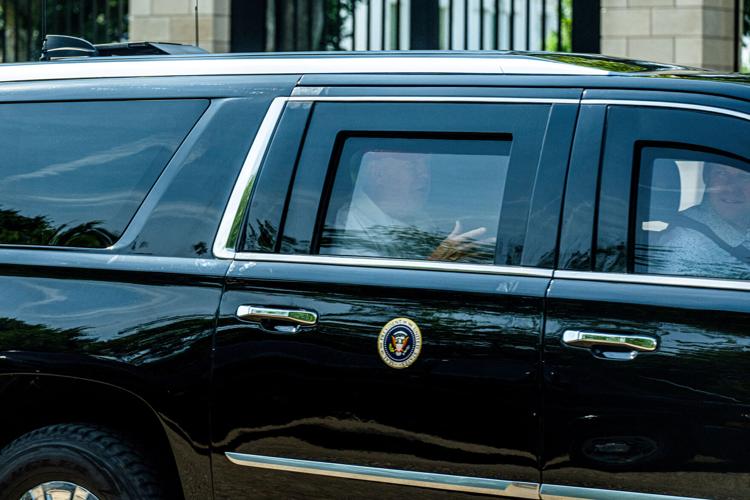 U.S. President Donald Trump Departs White House, in Washington