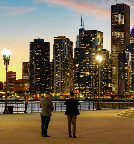 Views from Navy Pier in Chicago, Illinois on Nov. 5, 2025.
