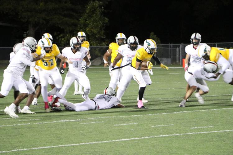 Viking running back Damonte  James breaks free for a long score