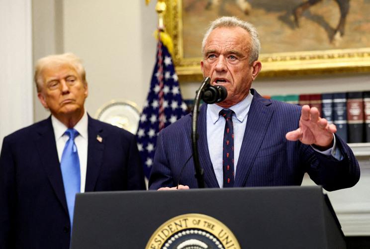 FILE PHOTO: U.S. President Donald Trump makes an announcement at the White House, in Washington, D.C. (copy)