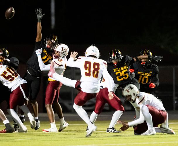 The Red Tornados ended the Bulldogs winning streak in the fourth round of the 2025 NCHSAA Football Championship playoff game 36 - 29.