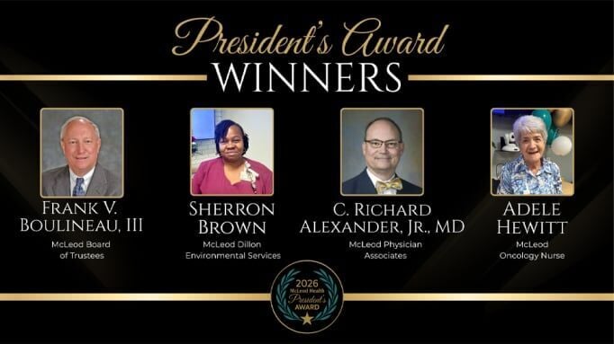 Congratulations to the Inaugural Recipients of the McLeod Health President’s Award