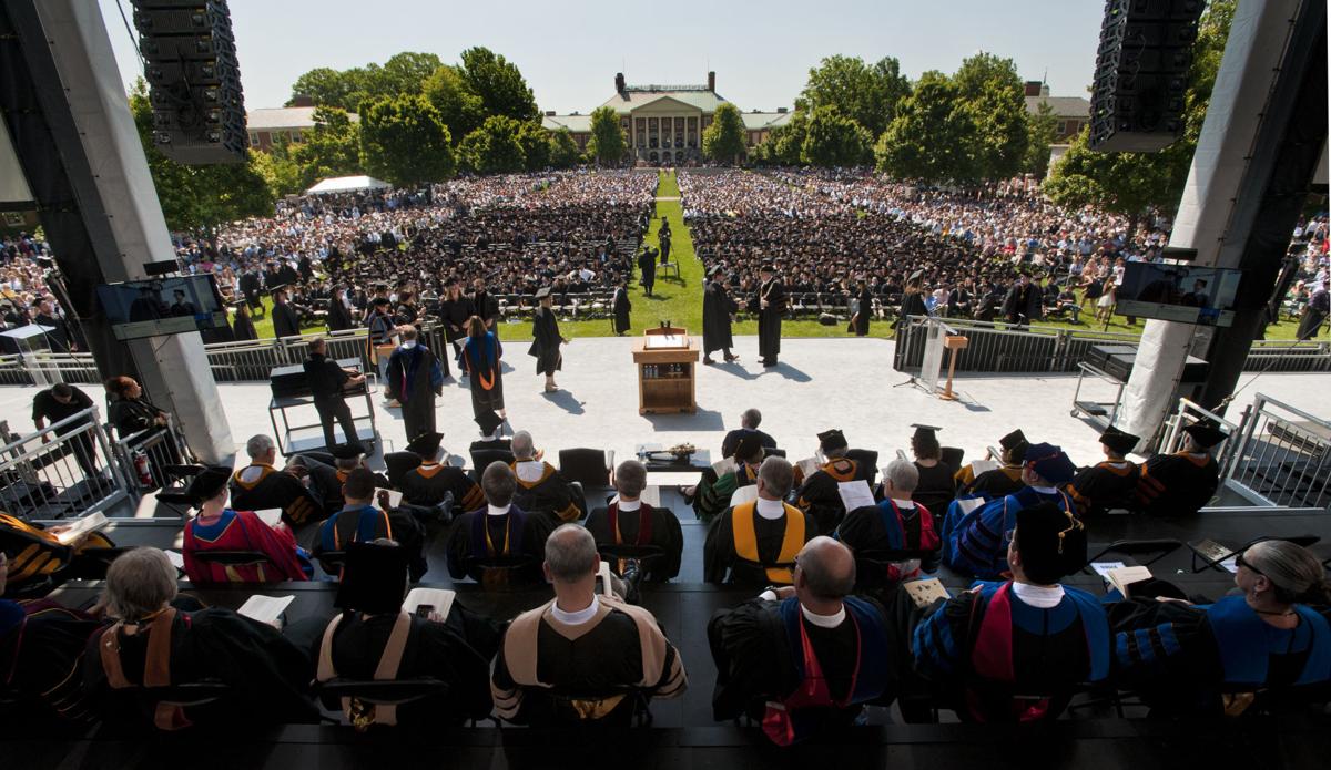 Wake Forest graduation speaker urges students to 'look up from those