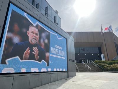 UNC basketball coach Michael Malone was introduced as the Tar Heels' next leader during a press conference on Thursday, April 7, 2026.