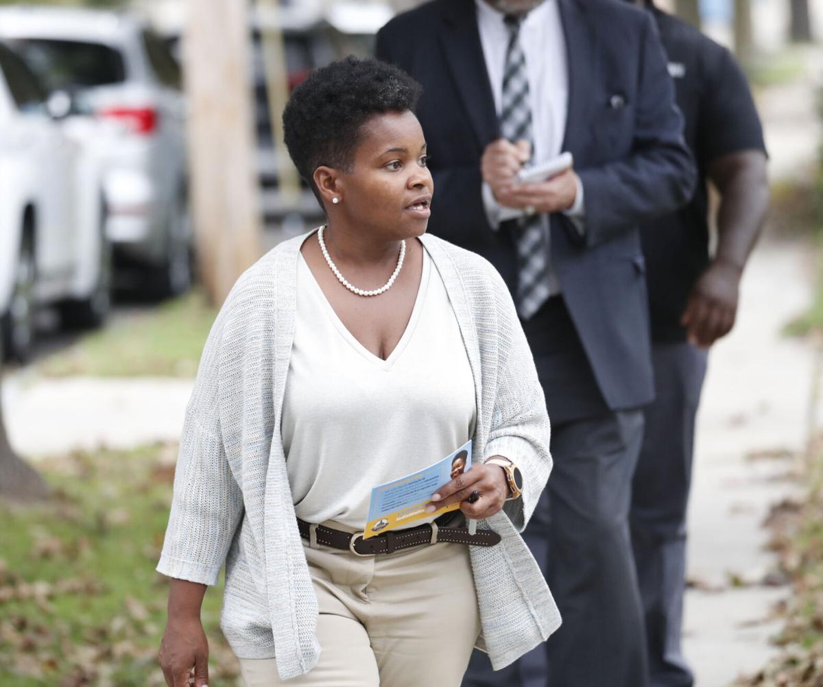 India Walton campaigning