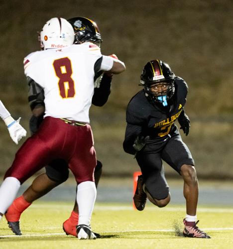 The Red Tornados ended the Bulldogs winning streak in the fourth round of the 2025 NCHSAA Football Championship playoff game 36 - 29.