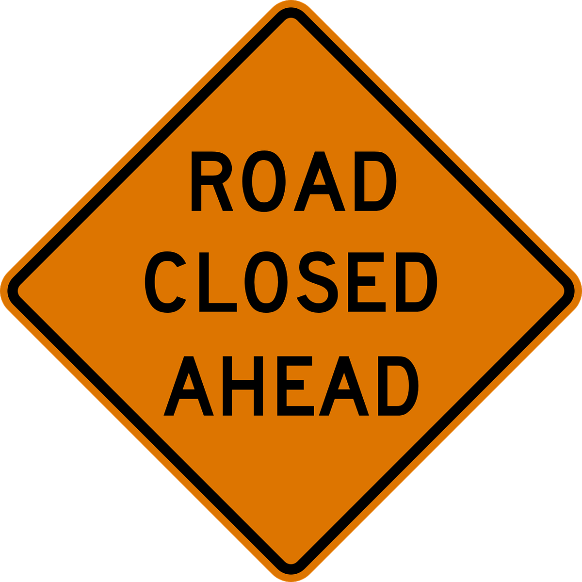 Road closed