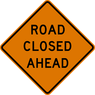 Road closed