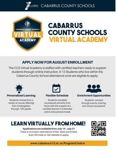Enrollment for CCS Virtual Academy began Tuesday