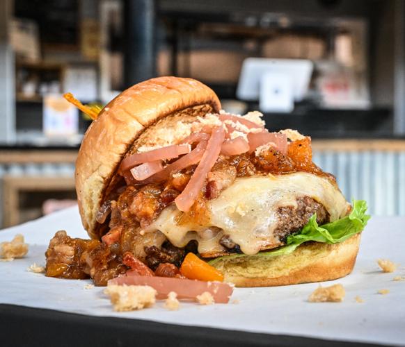 Johnny Roger's BBQ & Burgers - The Peachy PepperJack Burger - Cabarrus Burger Madness 2026_Photo credit Explore Cabarrus.jpg