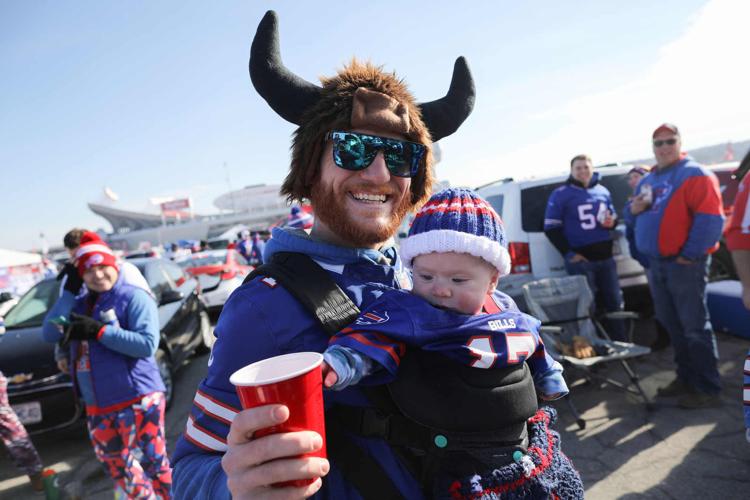 Bills fans tailgating in KC