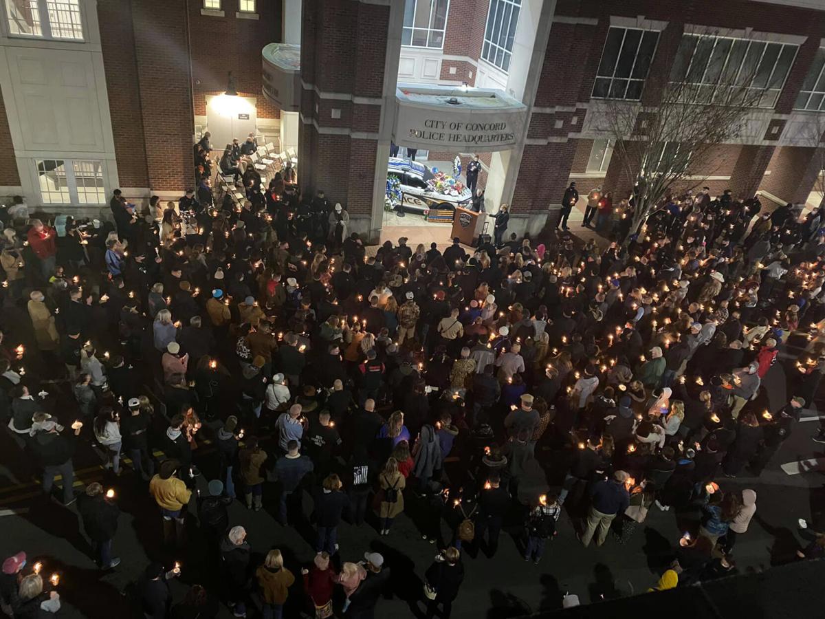 Vigil at Concord Police Department