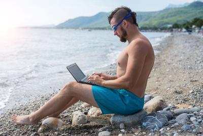 A new survey reveals that even when Americans take a vacation, they struggle to unplug from work and relax while away.