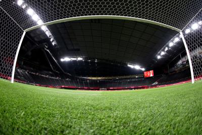 A general view inside the stadium prior to the Men's First Round Group C match between Egypt and Argentina on day two of the Tokyo 2020 Olympic Games at Sapporo Dome on Sunday, July 25, 2021 in Sapporo, Hokkaido, Japan.