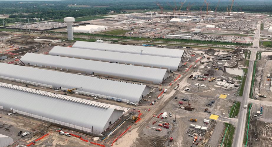 A so-called data center development zone in Licking County, Ohio.