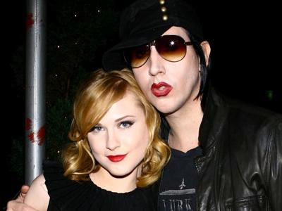 Evan Rachel Wood and Marilyn Manson