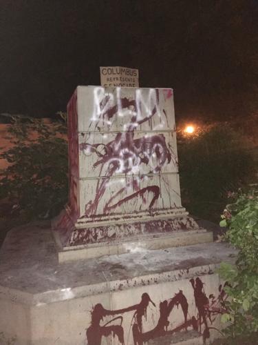 Columbus statue Byrd Park