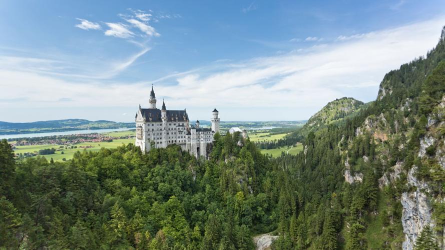 King Ludwig II's fantastical Neuschwanstein Castle is the epitome of 19th-century Romanticism.