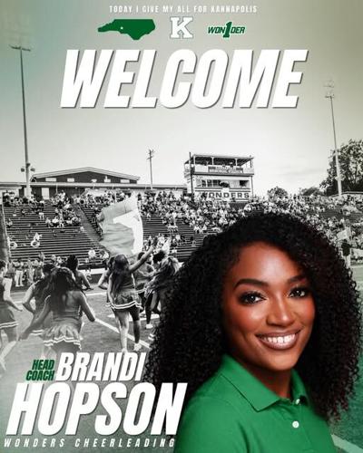 New cheerleader coach Brandi Hopson at AL Brown