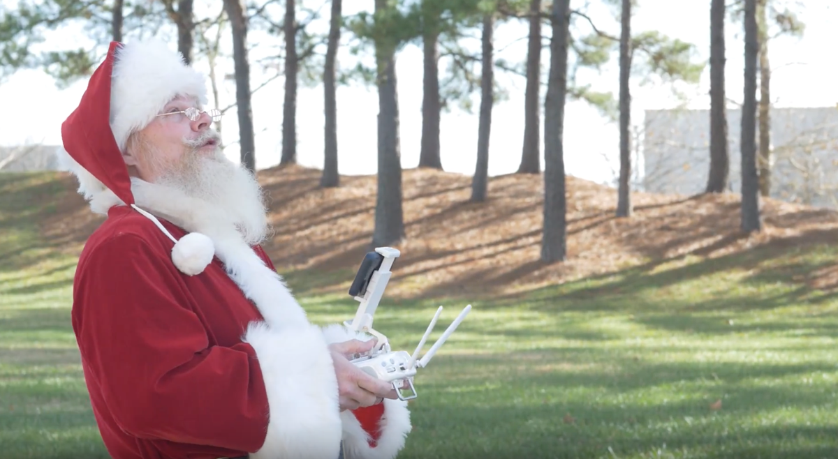 Santa and his drone