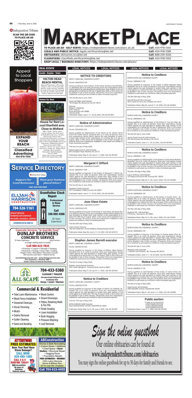 Page B8