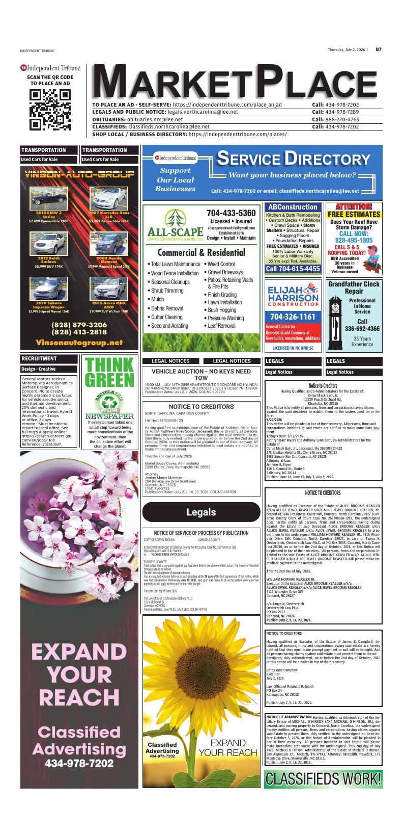 Page B7
