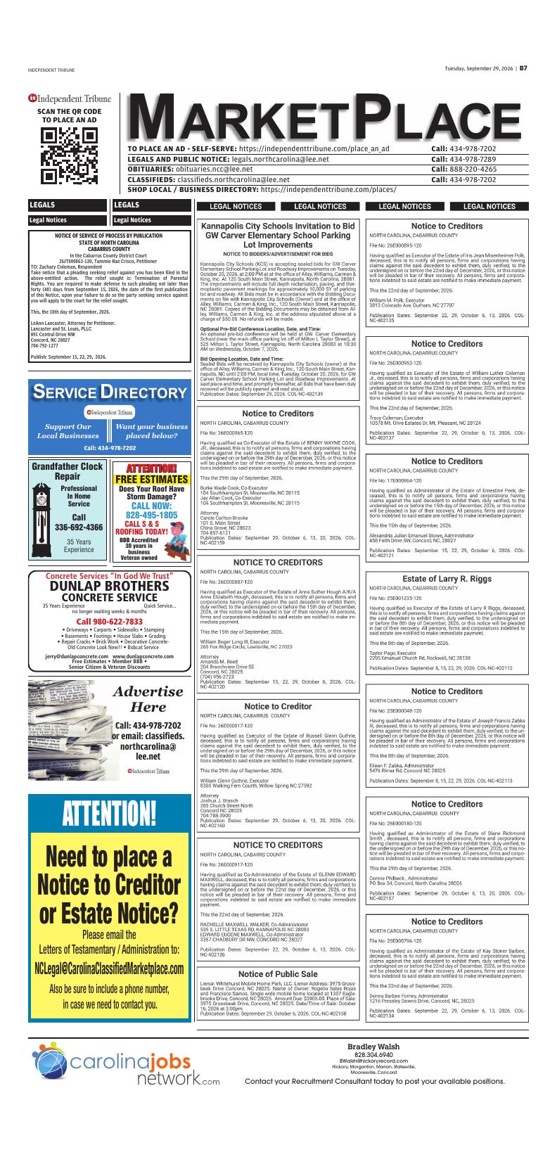 Page B7