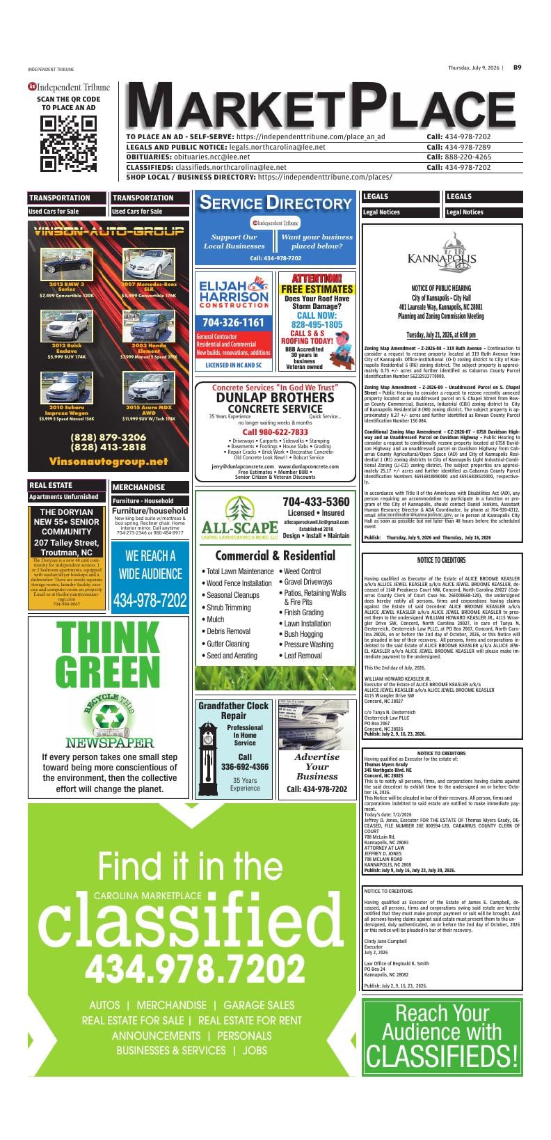 Page B9