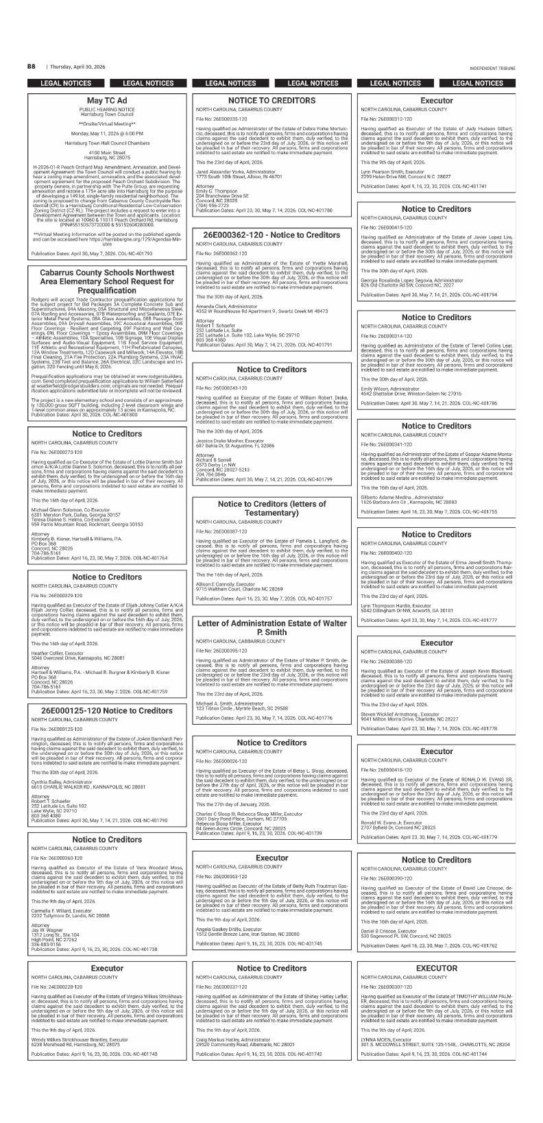 Page B8