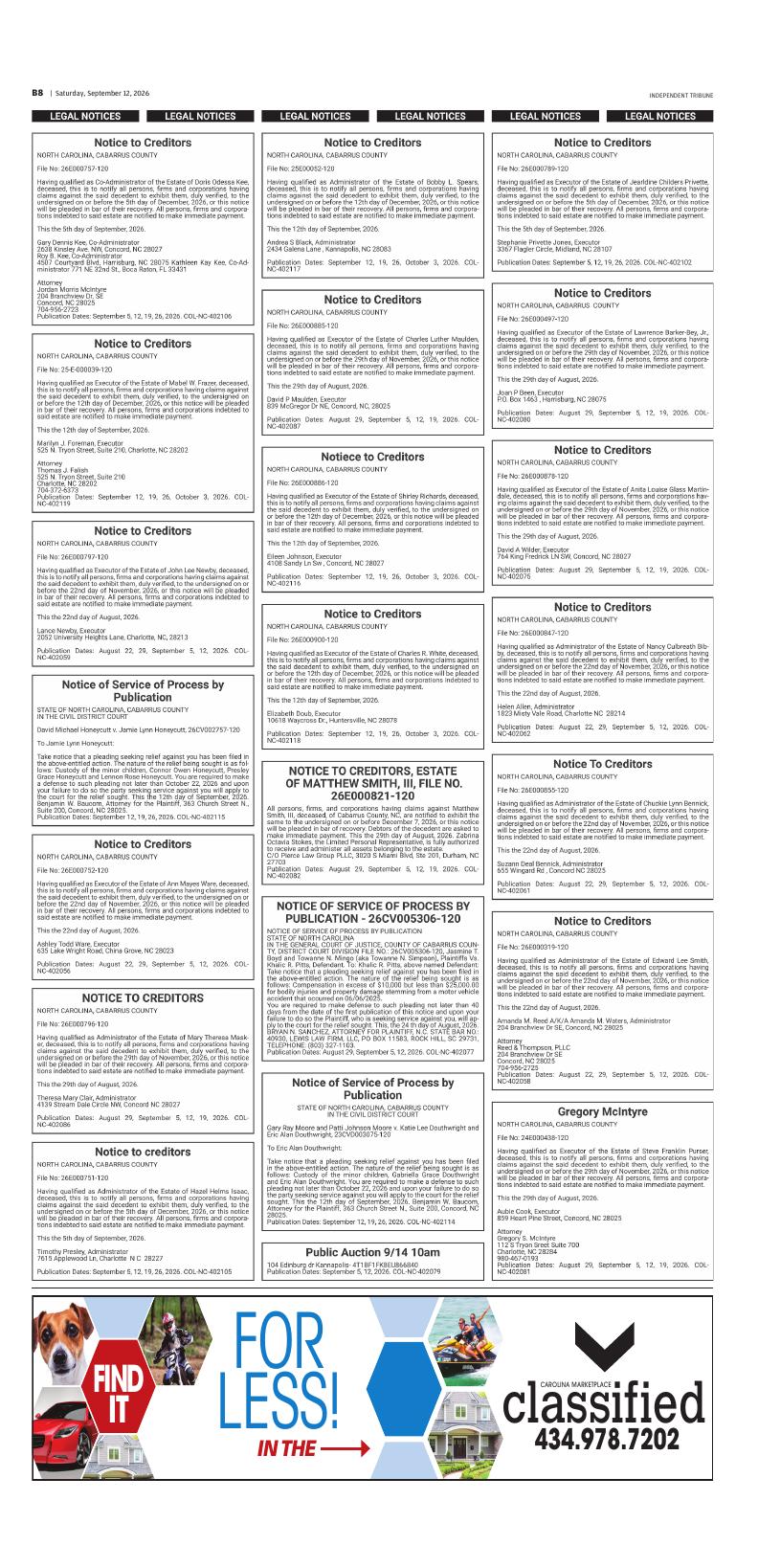 Page B8