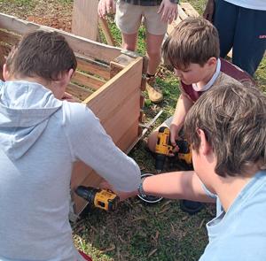 Edgewood Middle School's garden of giving