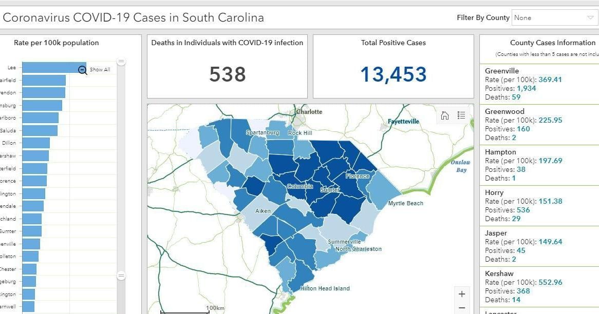 COVID-19 update: SC sets record for daily reported cases, nears peak