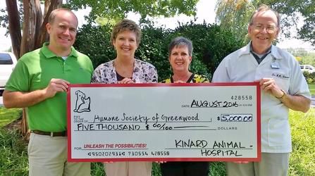 Animal Hospital donates to Unleash the Possibilities | Community |  