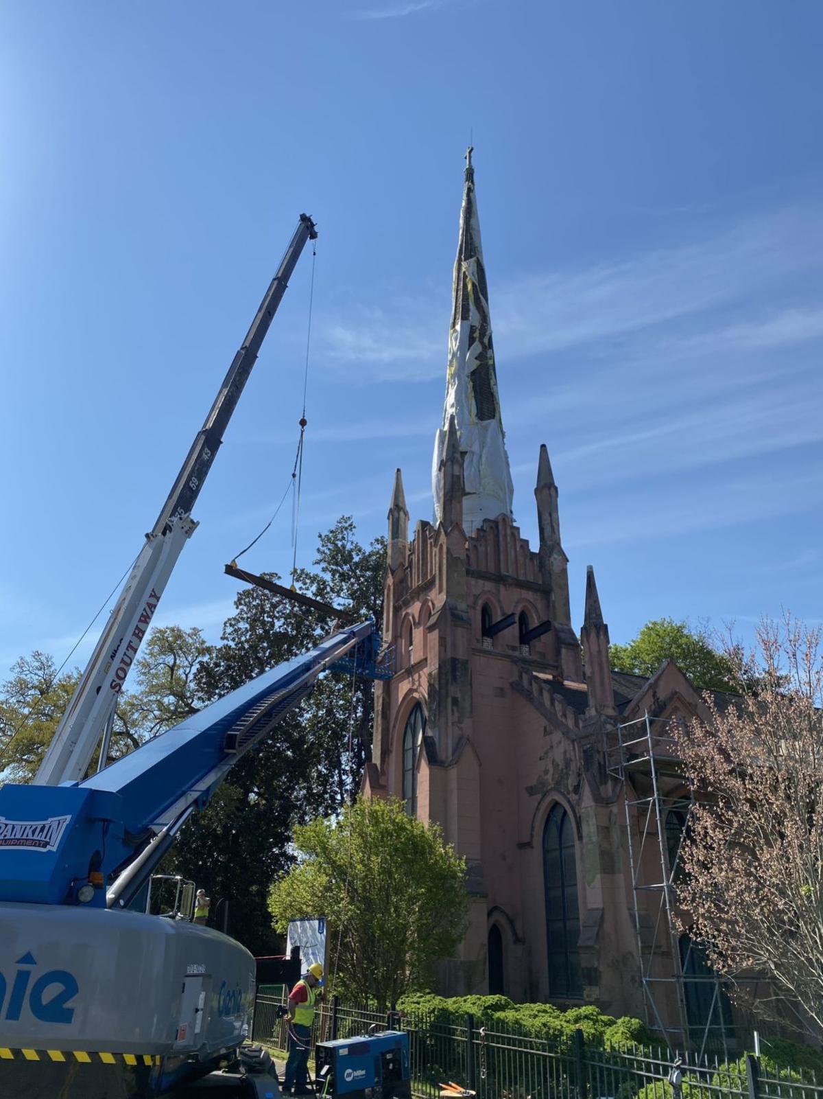 Trinity Episcopal Steeple To Be Detached And Anchored In Stabilization Project News Indexjournal Com Here is the church here is the steeple open the doors and see all the people. trinity episcopal steeple to be