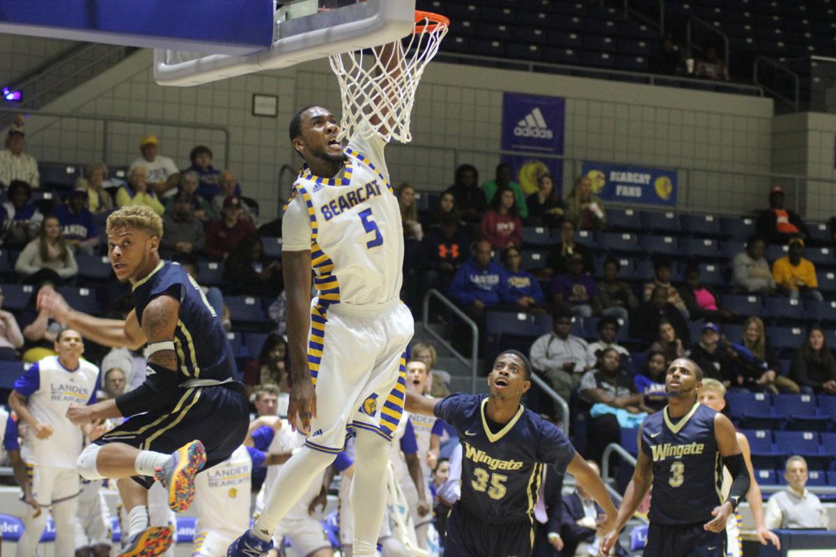 Lander Men S Basketball Steamrolls Wingate In 1st Home Game
