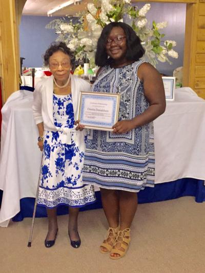 Scholarship awarded to Donaldson from Zeta Phi Beta Sorority